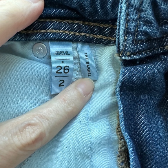 Loft Petite High Rise Barrel Jeans - Picture 10 of 10